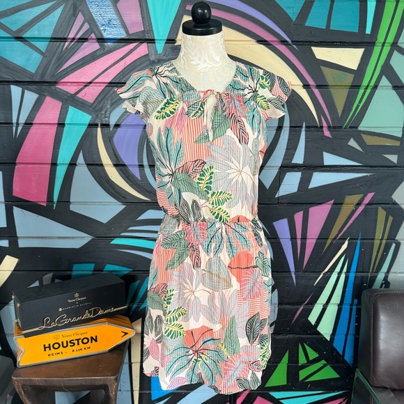 NWT Parker NY Tropical Silk dress, size Medium, $318 - Picture 3 of 12